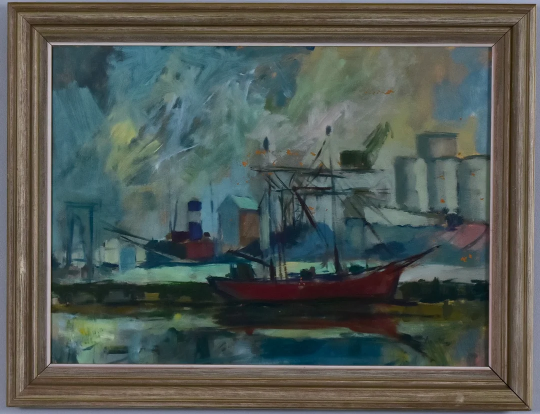 ARNE ASPELIN. Olja på pannå. — Paintings — Halmstads Auktionskammare
