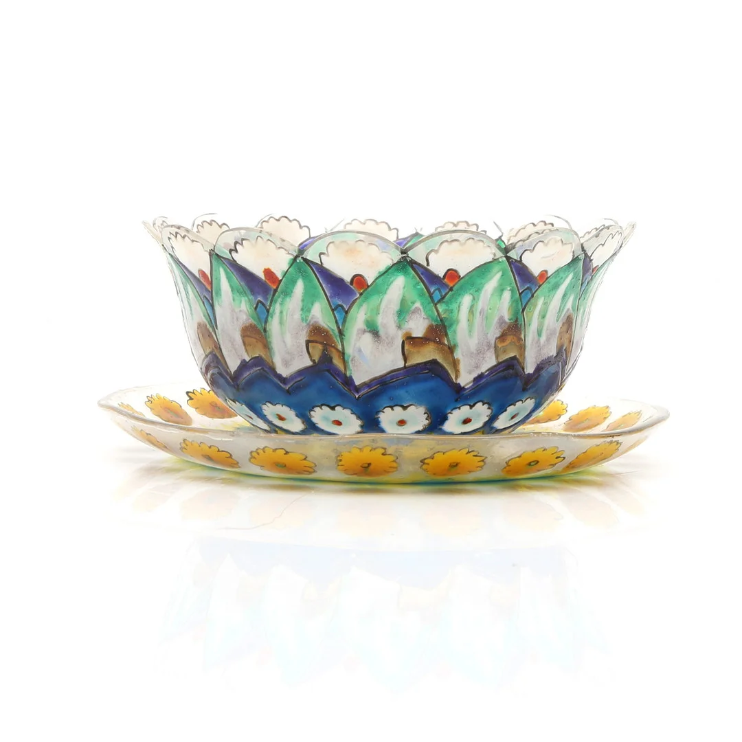 JOSEP MARIA GOL. Bowl and dish. — Art glass — Balclis