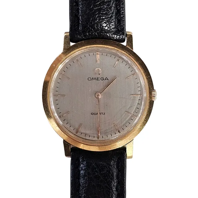 Reloj Omega Quartz caballero en oro amarillo de 18k.