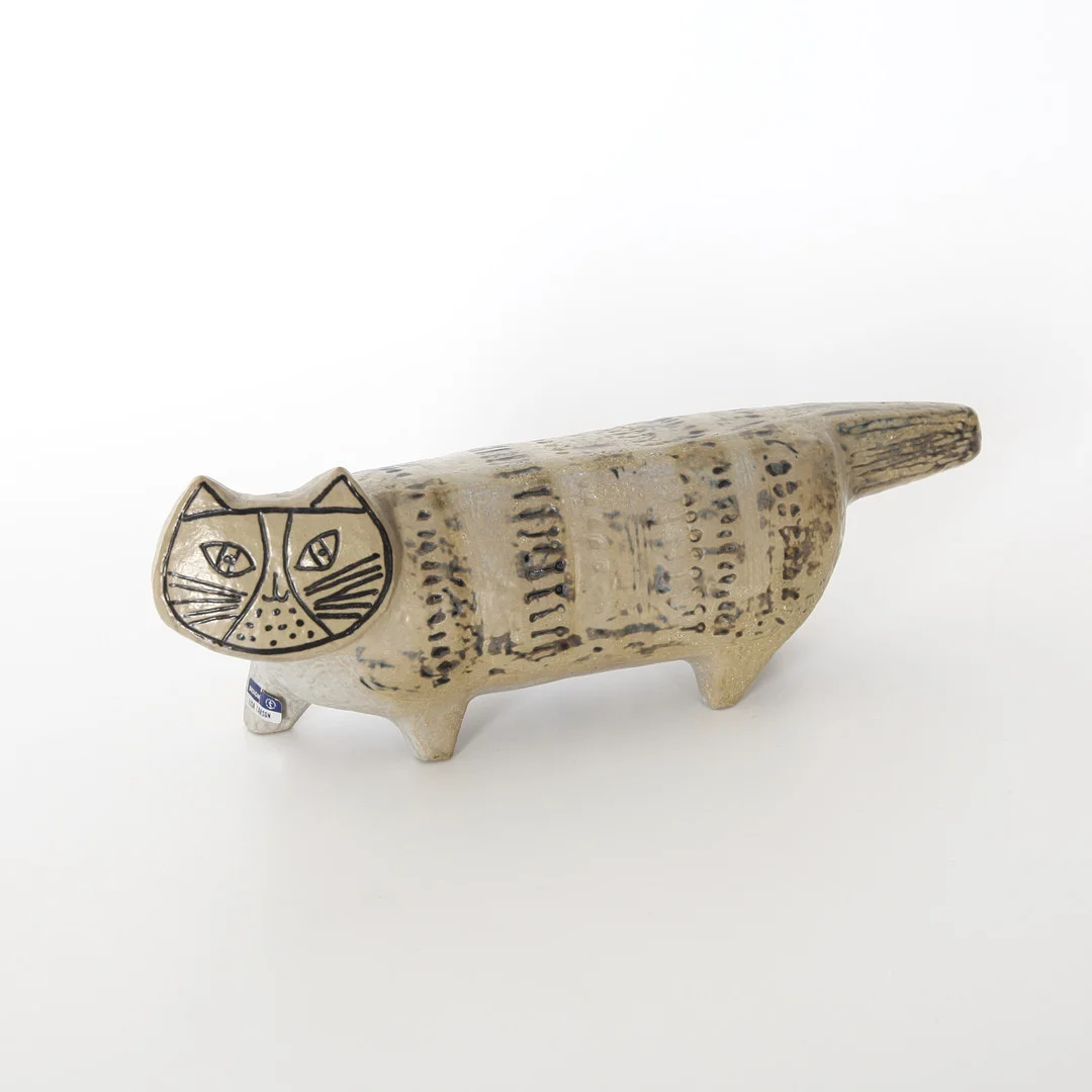 LISA LARSON. 1931-2024, "Katt", ur serien "Stora Zoo", Gustavsberg 1958-1979. — European — Auktionsverket Engelholm