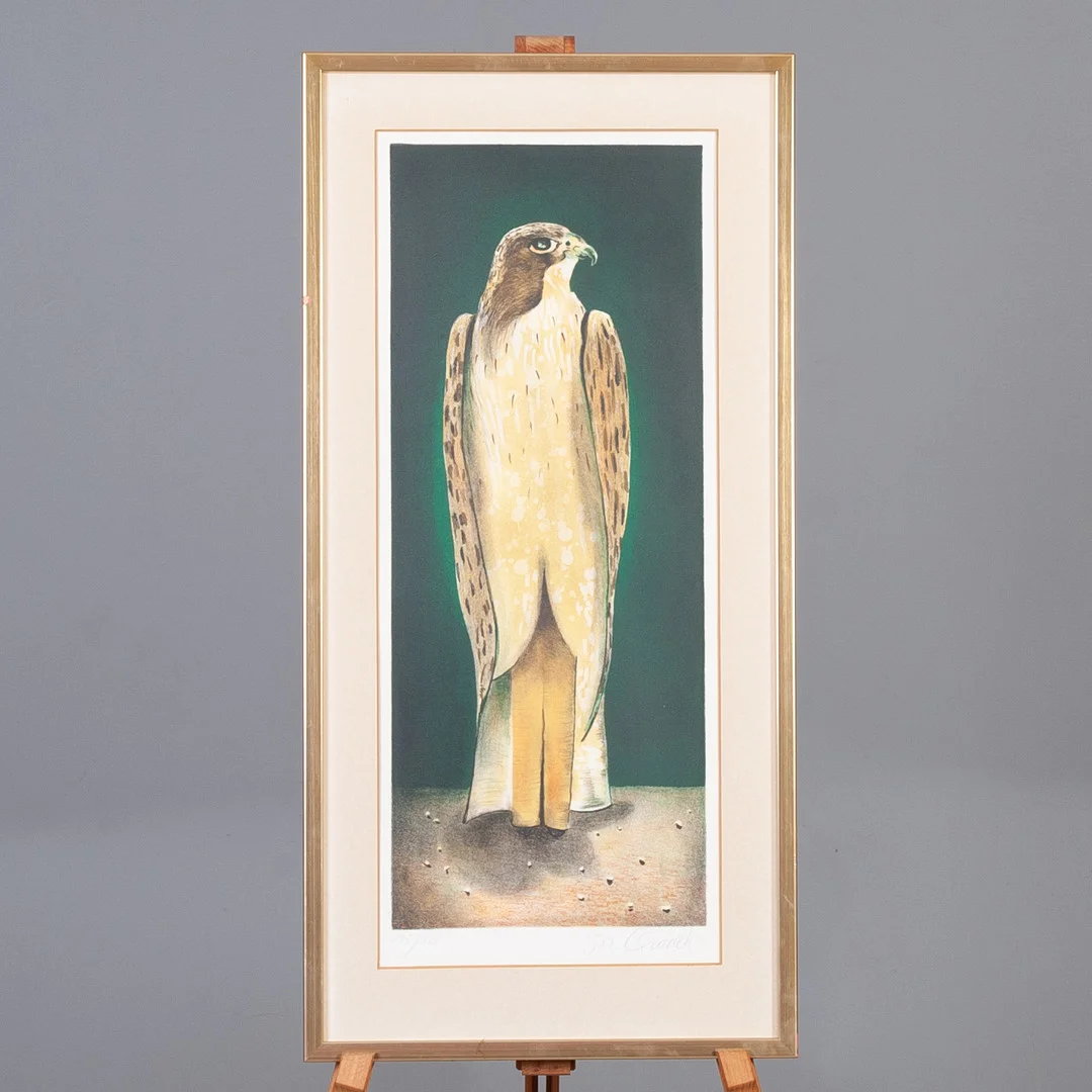 MICHAEL QVARSEBO. Färglitografi, signerad och numrerad 195/300. — Engravings & Prints — Laholms Auktionskammare