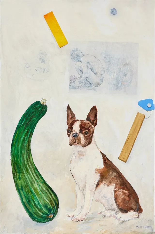 PG THELANDER. "Hund med squash".