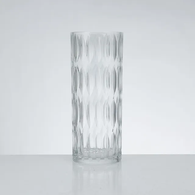INGEGERD RÅMAN. Vas, "Eye", glas med slipat mönster, signerad Orrefors IR 65523-25.