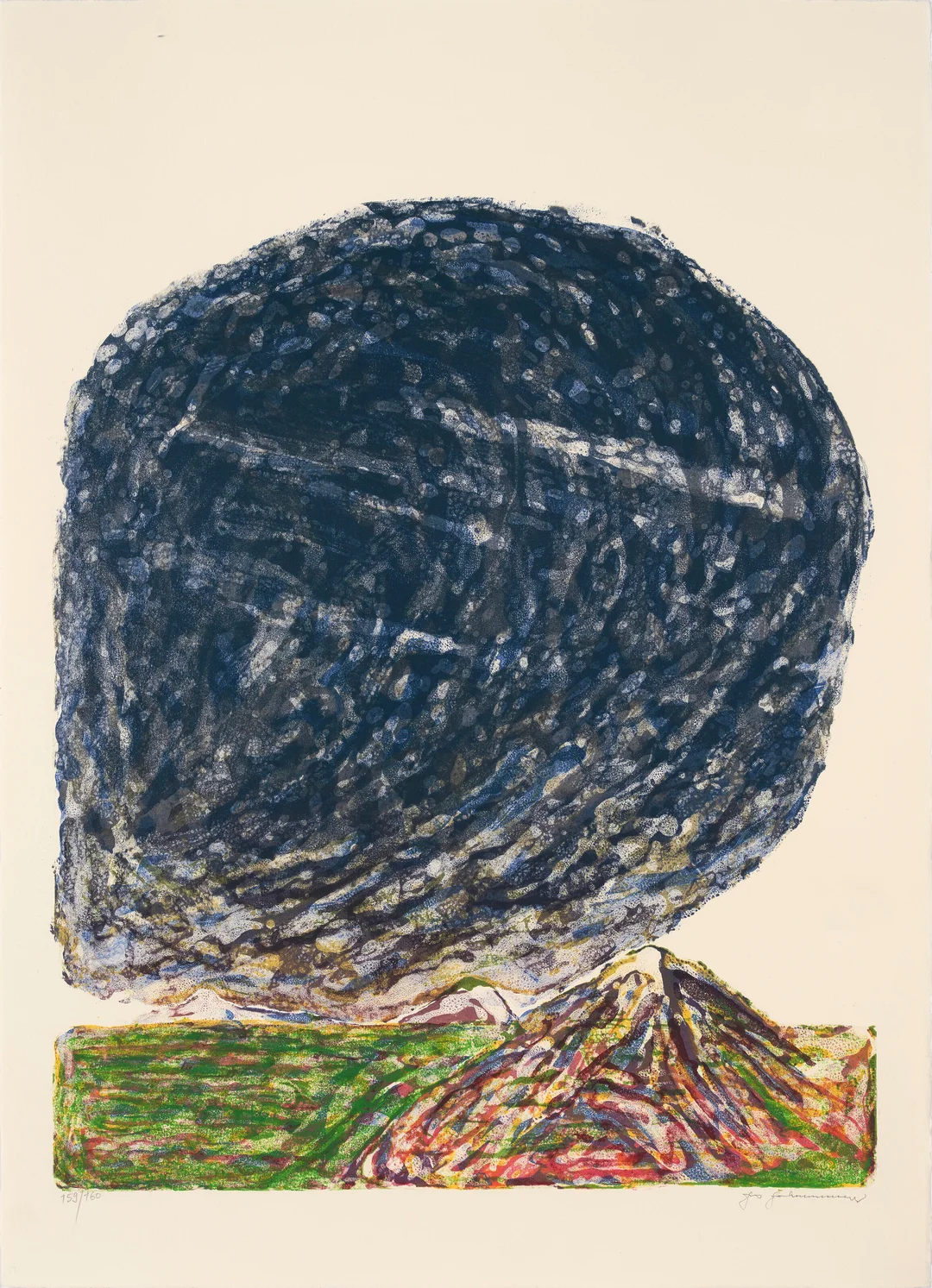 Johannessen, Jens — "Smusser alt det friske grønne, kveler alle spirer skjønne" 1986 — Kunst/Grafikk — Blomqvist