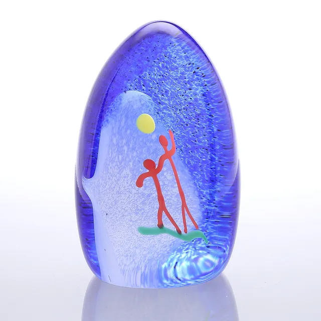 CARLOS R. PEBAQUE. Skulptur, glas, signerad "Carlos R. Pebaque Gullaskruv 2007 Sweden".