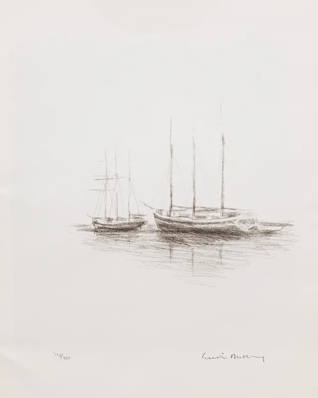 GUSTAV RUDBERG. Litografi, Signerad och numrerad 327/420.