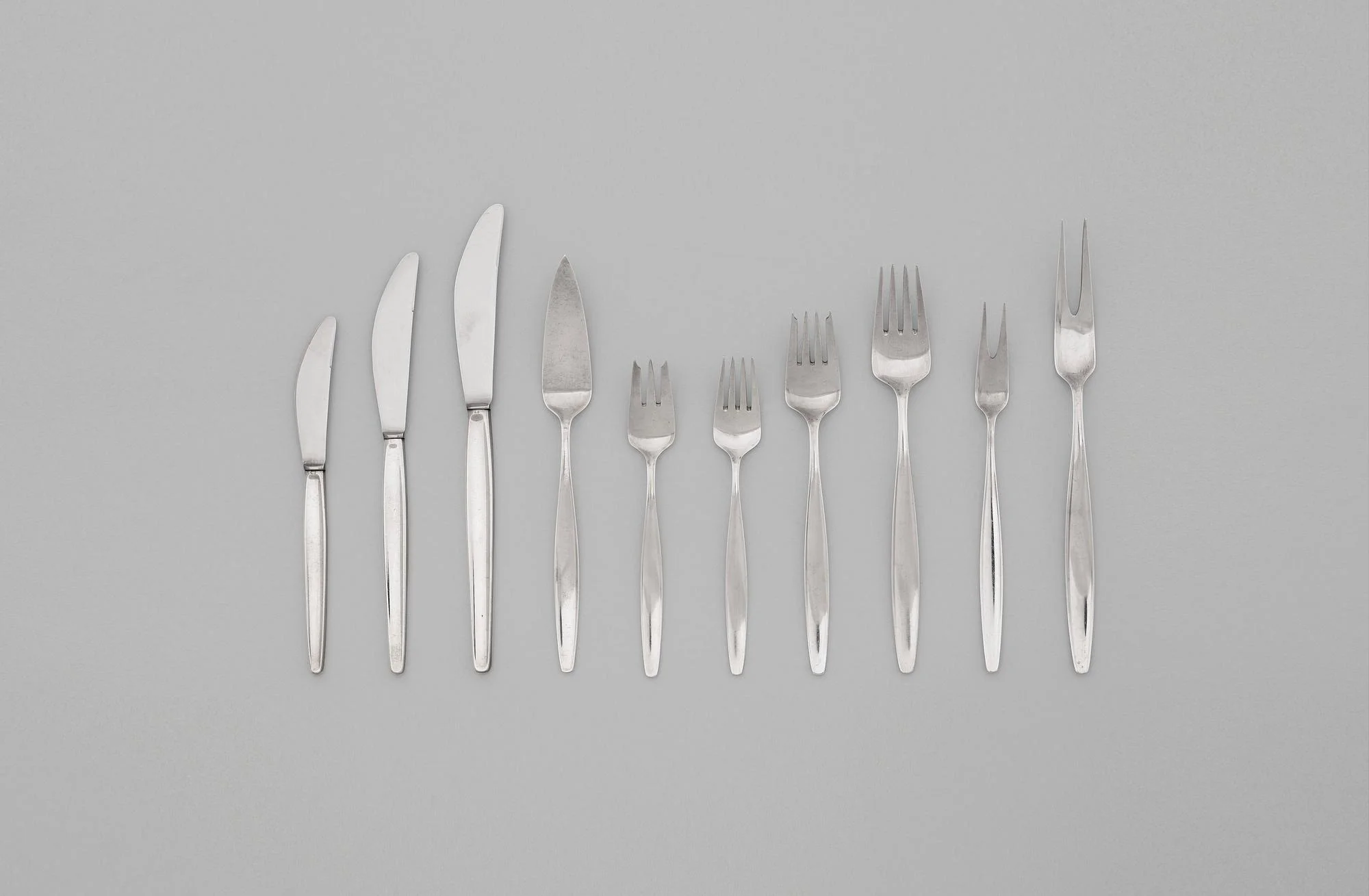 TIAS ECKHOFF, bestickuppsättning "Cypress", 168 delar, Georg Jensen, Köpenhamn efter 1952. — Bukowskis