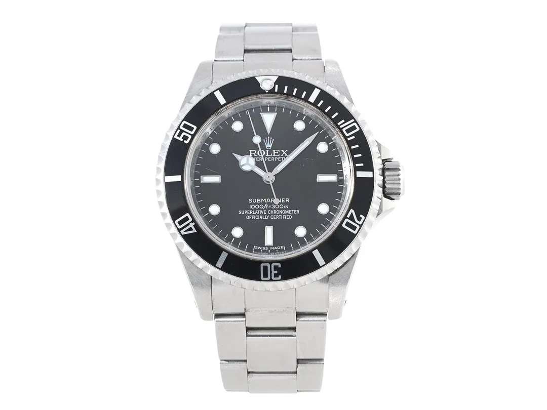 ROLEX, Oyster Perpetual, Submariner (1000ft=300m), Chronometer, "Rehaut RRR", Ref nr. 14060 M, Serie nr. Z784236, Cal 3130, Verk nr. 3 1534465, Boett nr. 2160, herrur, 40 mm, stål, automatisk, safirglas (repor/nagg), Fliplocklänk, viklås, Ref nr. 93150-EO2/501 B, längd 175 mm, ca 2007. — Klockor/Rolex — Kaplans