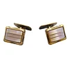 MANSCHETTENKNÖPFE MIT PERLMUTT-EINLAGE. — Cufflinks & Tie Pins — Auktionshaus Stuber's Hammerschlag