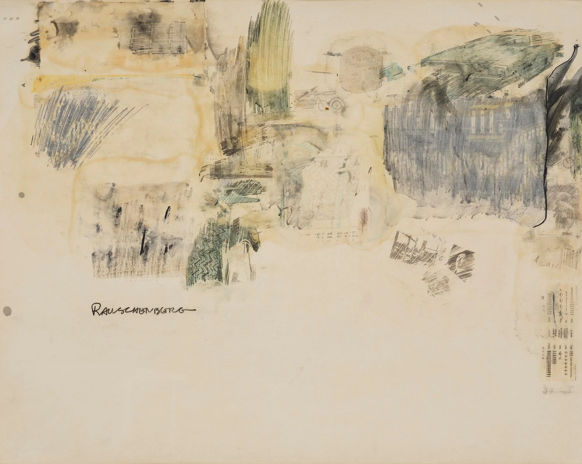 Robert Rauschenberg, "Untitled". — Bukowskis