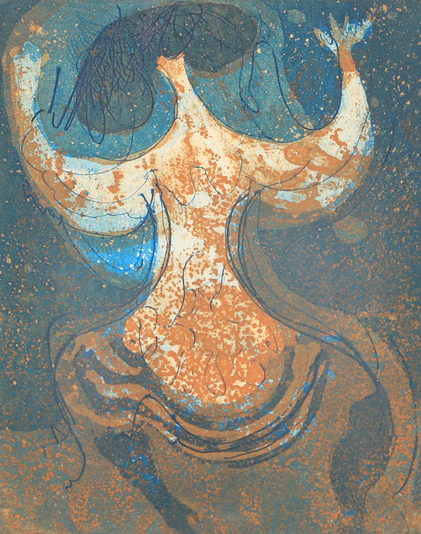 LENNART ROSENSOHN. Figurkomposition, etsning, signerad Rosensohn. — Engravings & Prints — Helsingborgs Auktionskammare