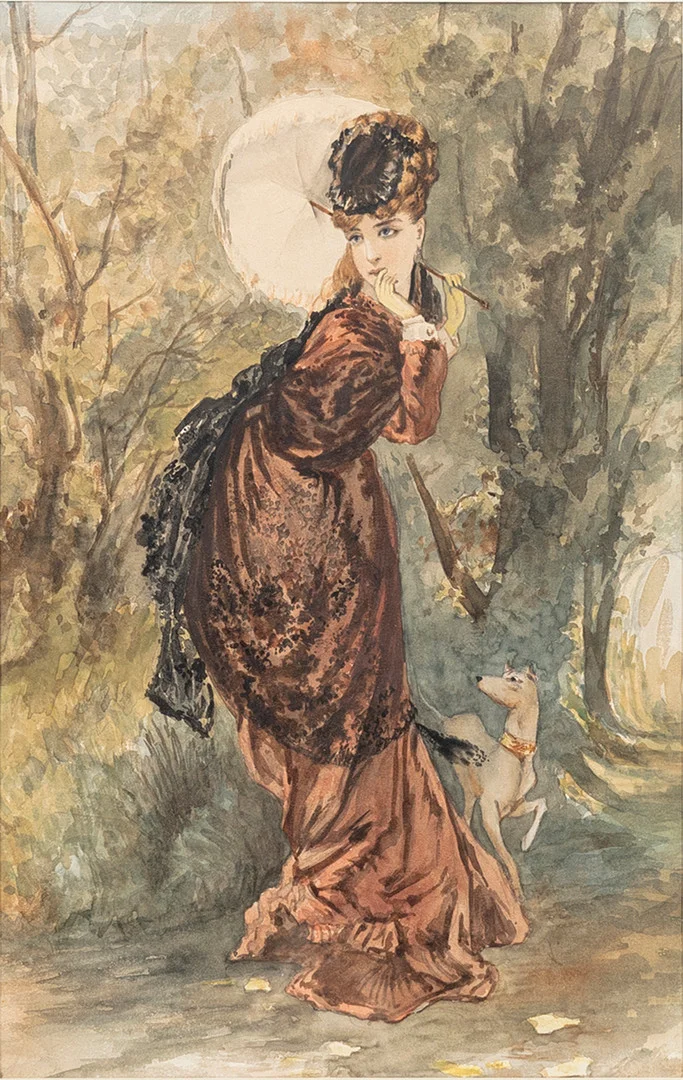EGRON LUNDGREN. TILLSKRIVEN. Komposition, akvarell, osignerad. — Paintings — Auktionshuset Kolonn