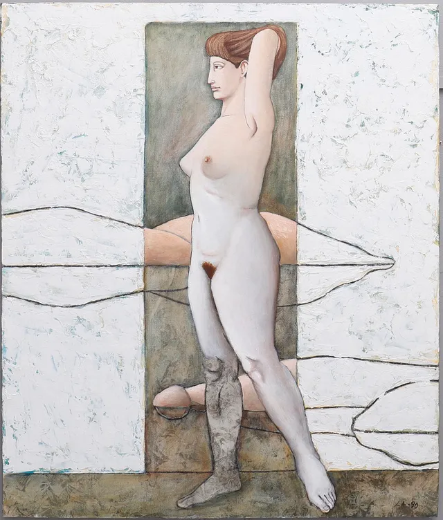 LARS ANDERSSON. FIGURKOMPOSITION, olja på duk.