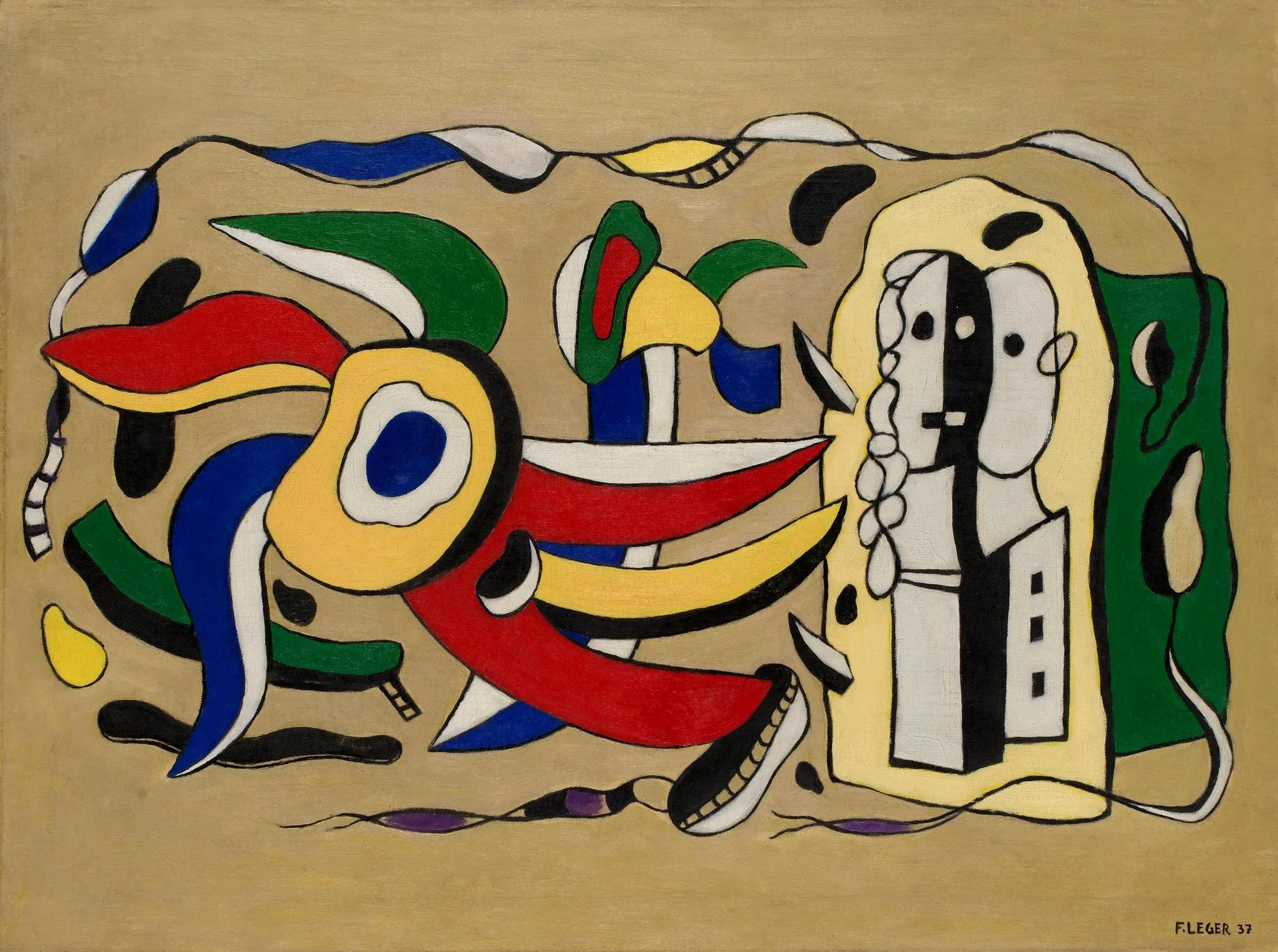 Fernand Léger, "Composition murale". — Bukowskis