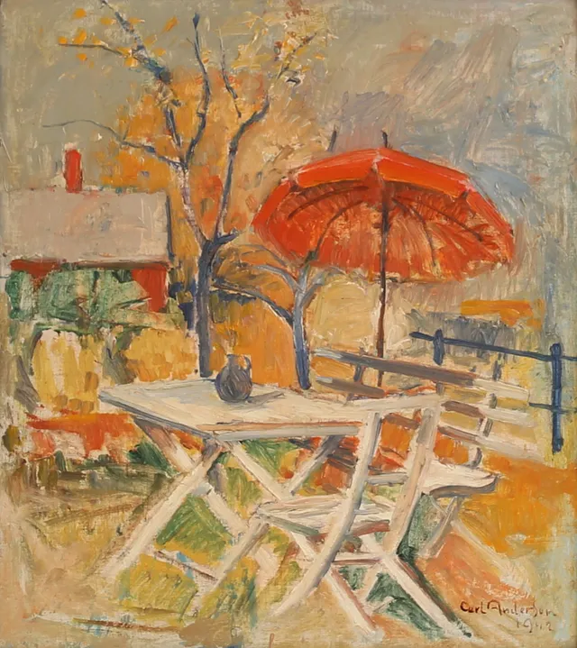 CARL ANDERSON. Olja på duk, signerad 1942.