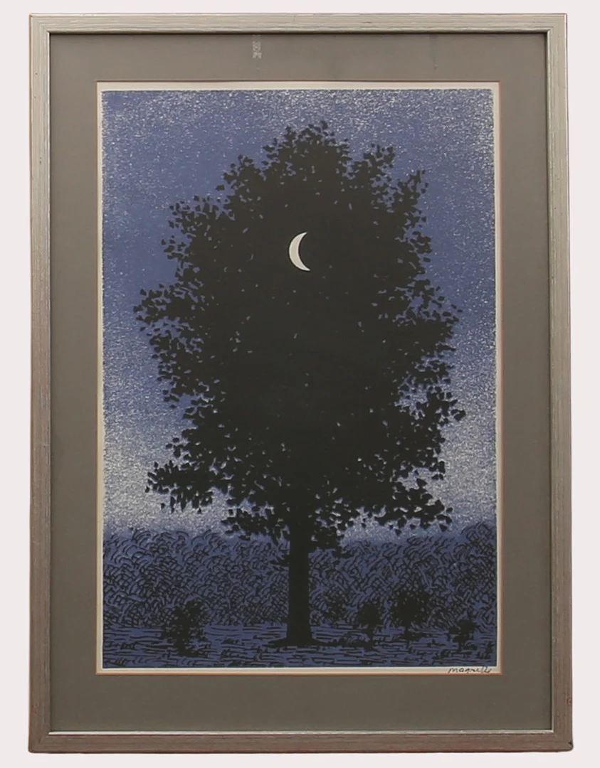 RENÉ MAGRITTE. EFTER. ”Grip i september”. Omkring 1900-talets sista fjärdedel. — Engravings & Prints — Limhamns Auktionsbyrå
