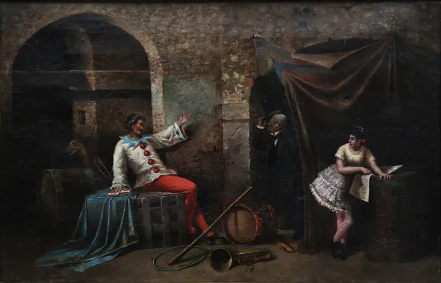 ATTRIBUTED TO CLEMENTE PUJOL DE GUASTAVINO. Lively interior.