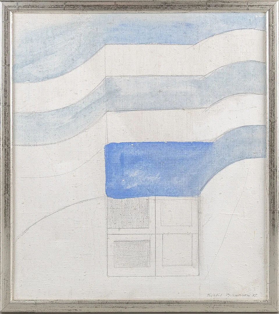 BERTIL BERNTSSON. Komposition, olja på duk. — Paintings — Stockholms Auktionsverk Helsingborg