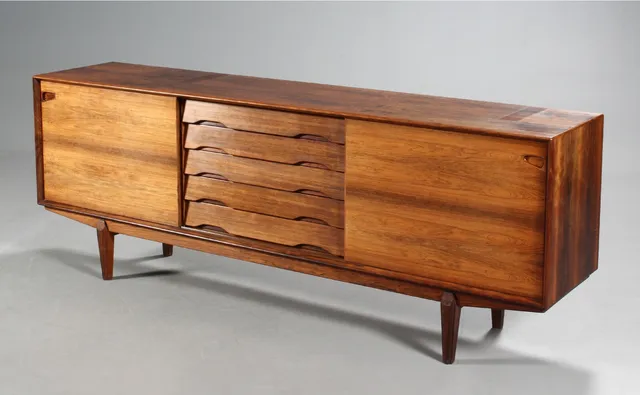 Skovby Møbelfabrik. Two-piece dresser, rosewood, the 1960s (2)