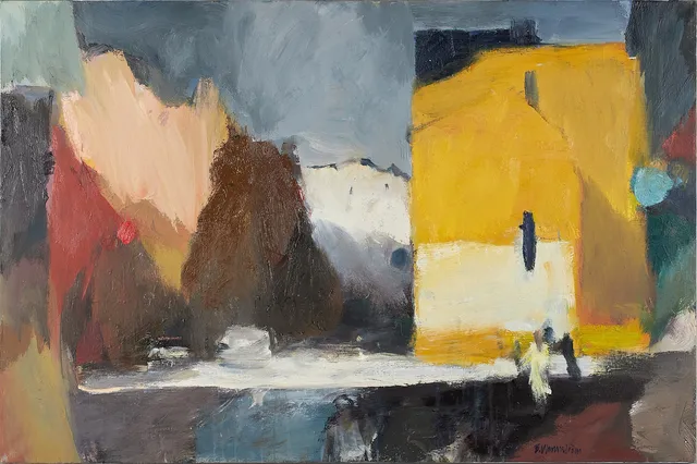 BERNDT WENNSTRÖM (född 1945). Götgatan - Stockholm, signerad B.Wennström, olja på duk.