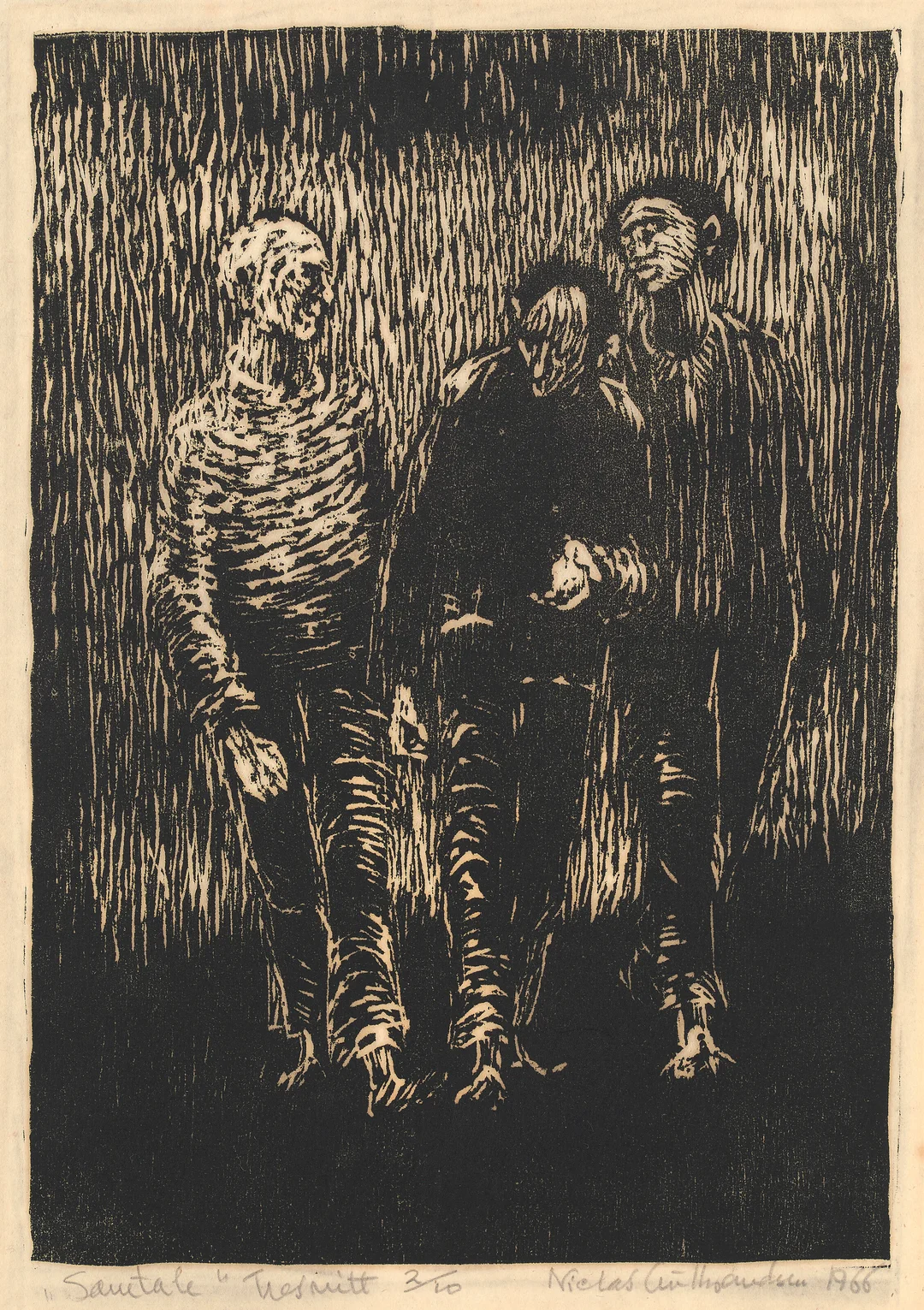 Gulbrandsen, Niclas — "Samtale" 1966 — Kunst/Grafikk — Blomqvist