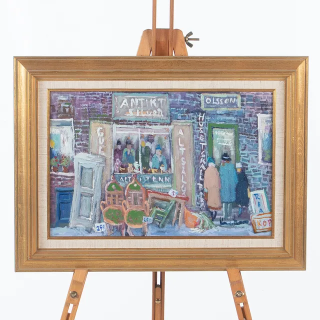KAI CHRISTENSEN. Olja på duk "utförsäljning".