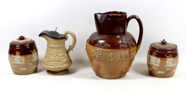 A GROUP OF POTTERY.