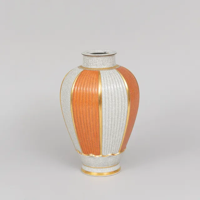 THORKILD OLSEN. Urna, porslin, krakelé, Royal Copenhagen.