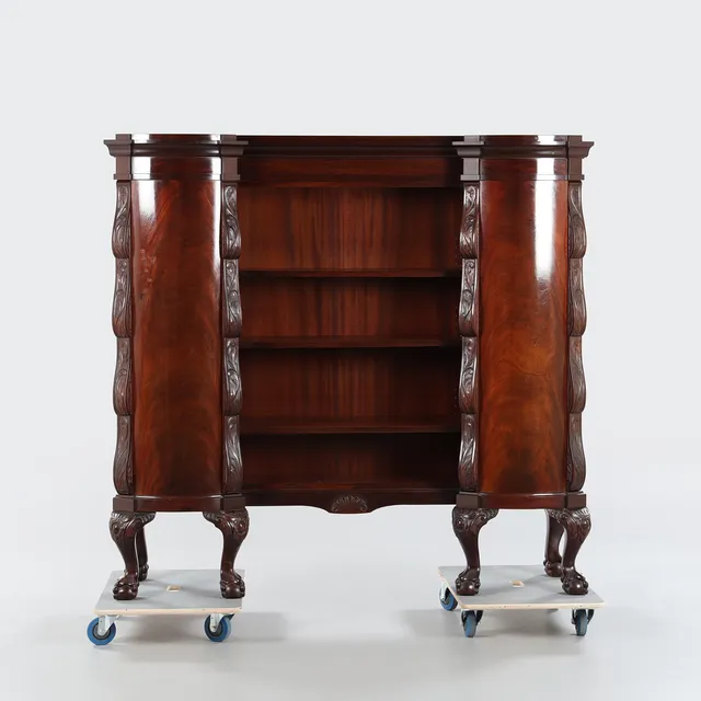 SKÅP, chippendalestil, 1900-tal, mahogny.
