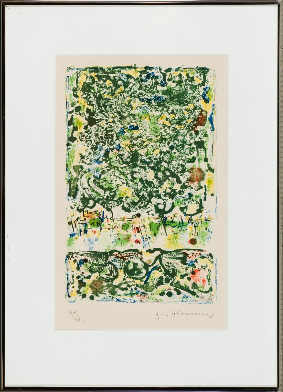 Johannessen, Jens — "Fransk landksap I" 1983 — Kunst/Grafikk — Blomqvist