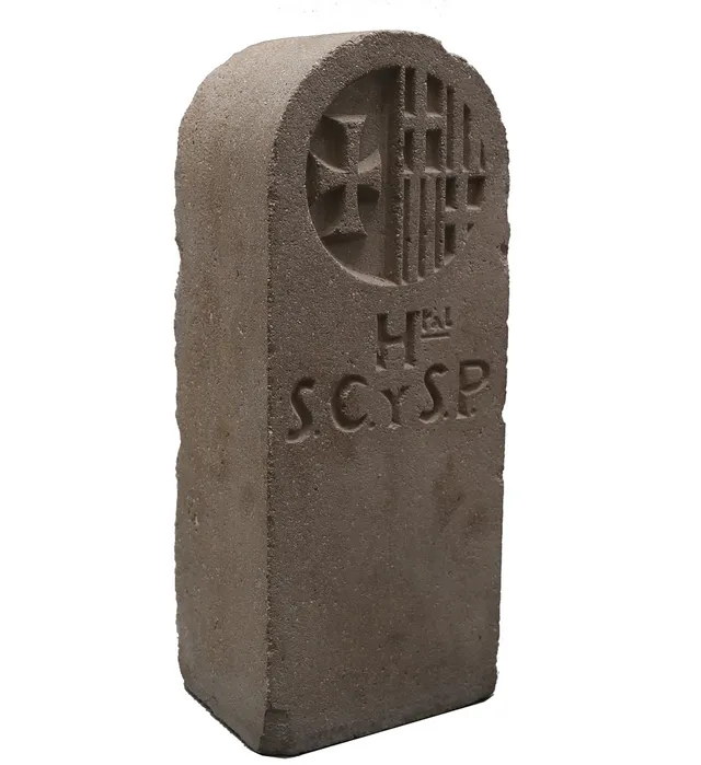 Limestone landmark of Hospital de la Santa Creu i Sant Pau, first decade of the 20th Century.