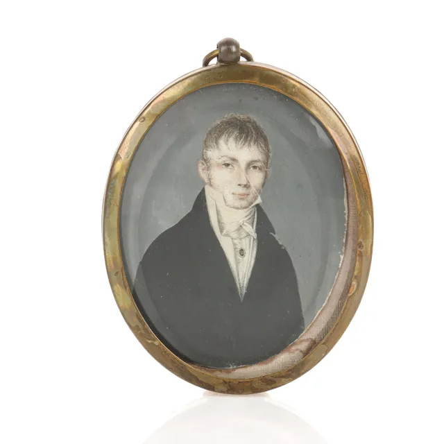 Unknown artist. Miniature portrait of a young gentleman, c. 1800-/1810