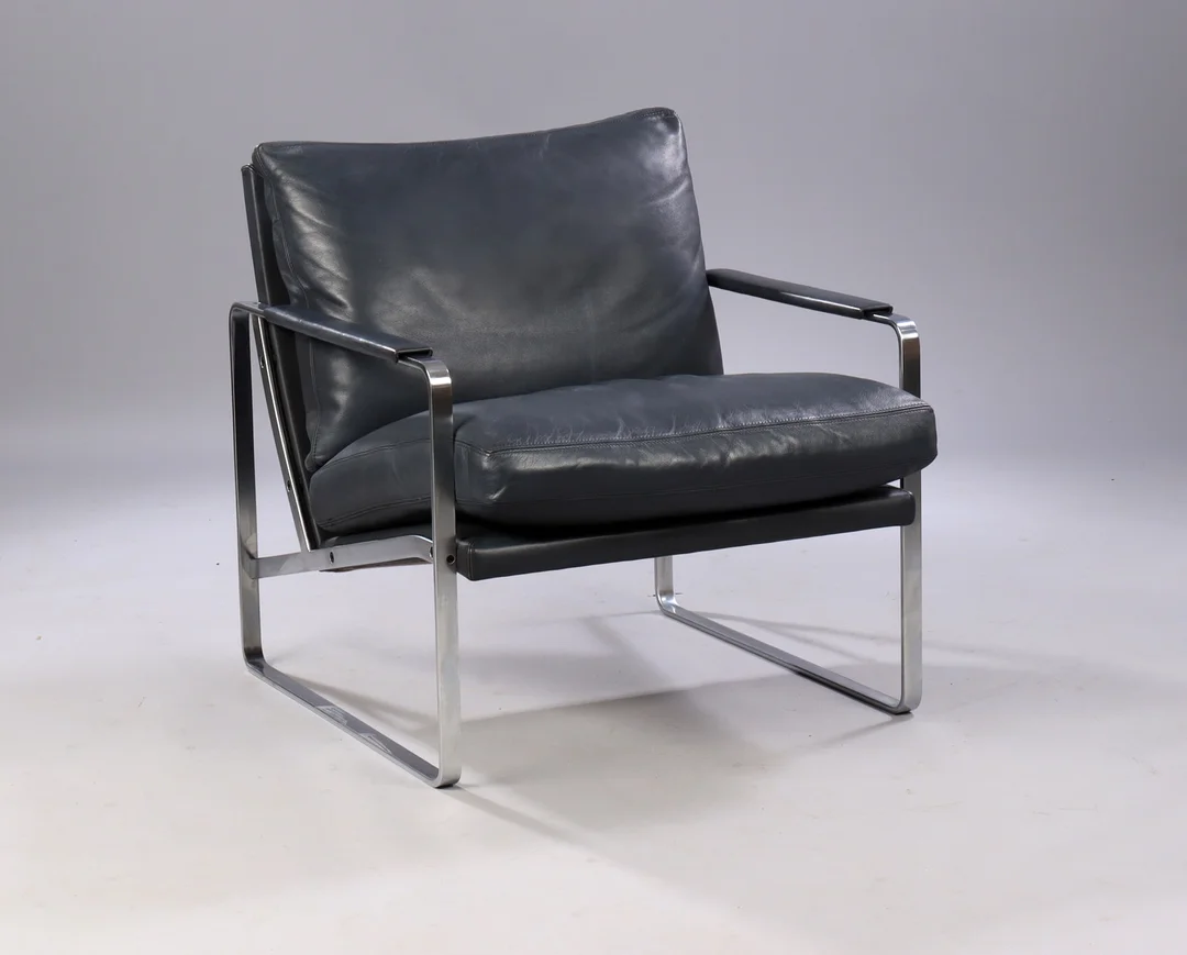 Preben Fabricius. Armchair, model 710 Conversation Chair in ailin leather — Furniture/Lounge chairs — Lauritz