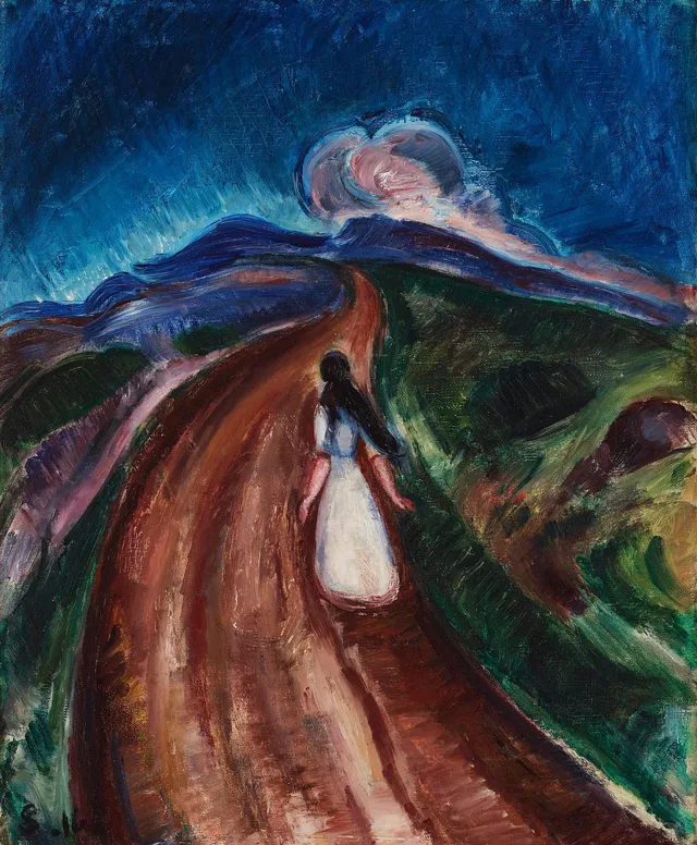 Gösta Sandels, "Flickan på vägen".