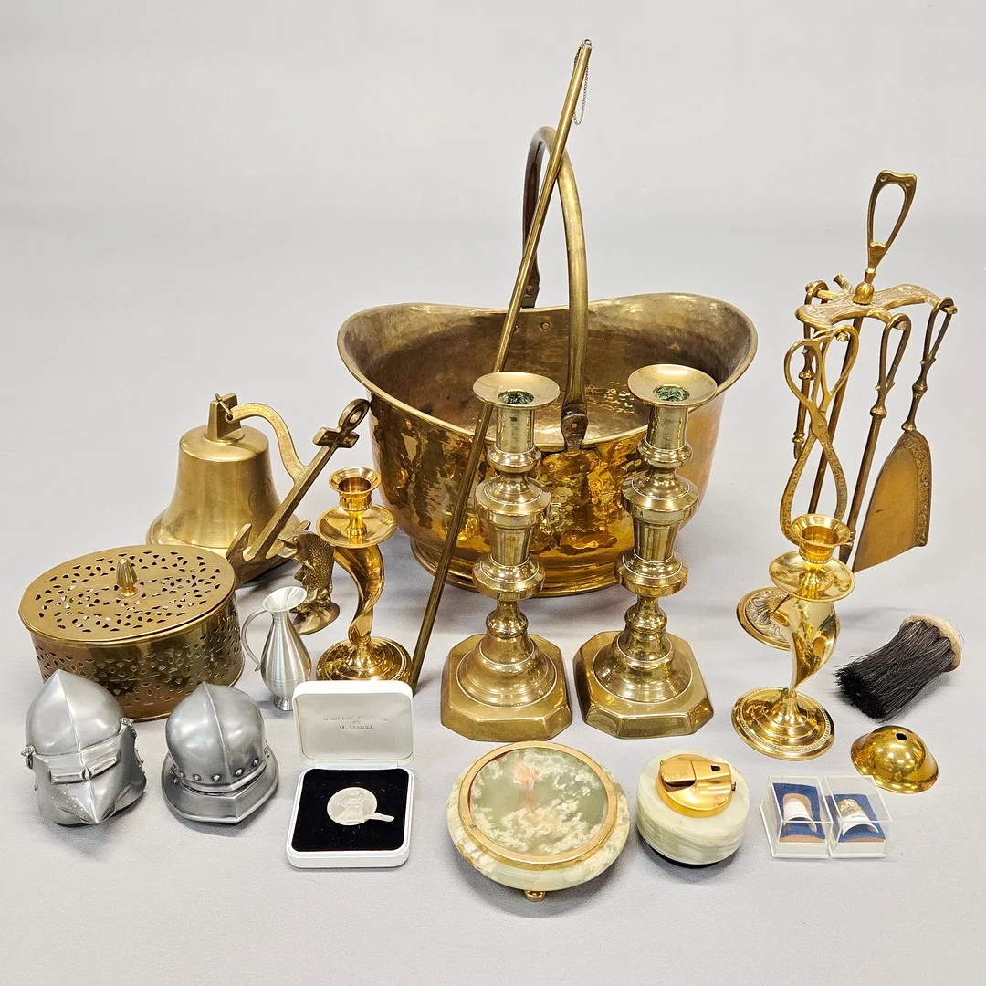 GROUP OF BRASSWARE ETC. — Pewter, Brass & Copper — Chalkwell Auctions