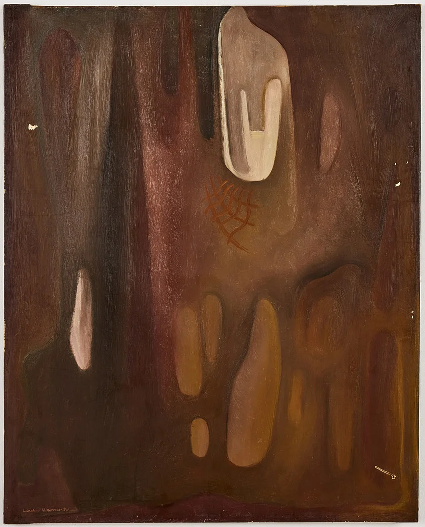 LAMBERT WERNER. Utan titel (66), olja på duk, 92 x 73 cm. — Paintings — Stockholms Auktionsverk Magasin 5