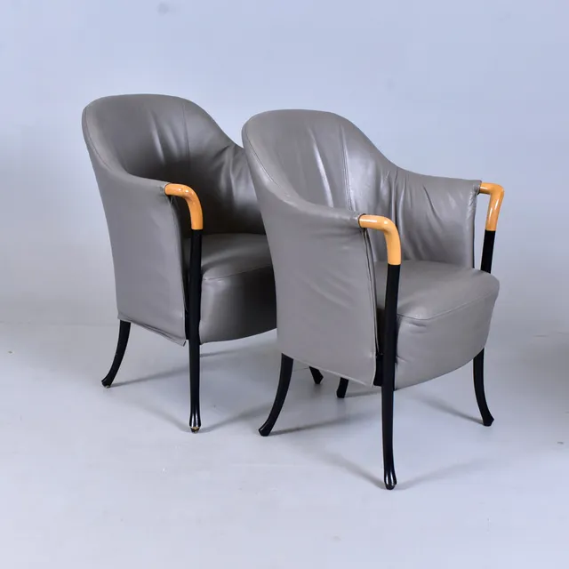 UMBERTO ASNAGO. UMBERTO ASNAGO, fåtöljer, 2 st, ”Progetti”, Giorgetti, Italien.