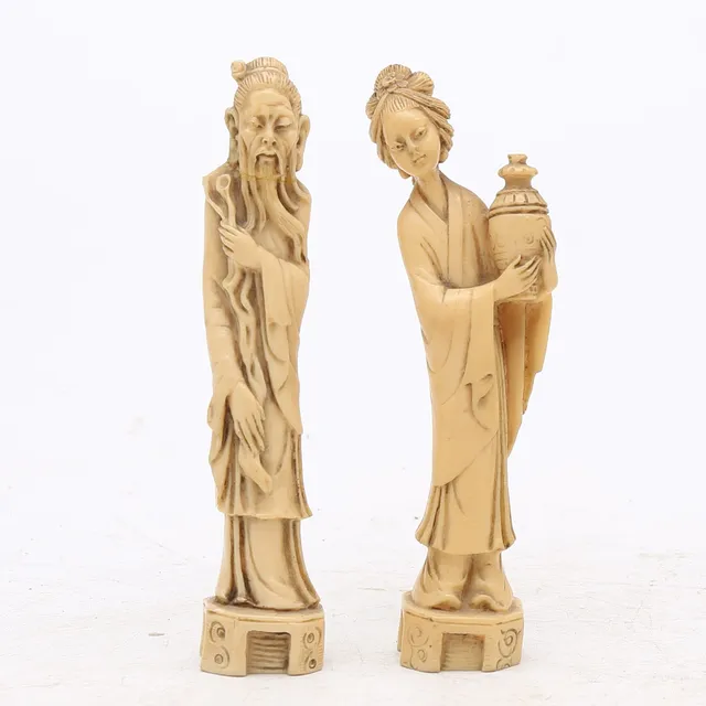 CHINESE SCHOOL, 20TH CENTURY. Holy man and Lady.