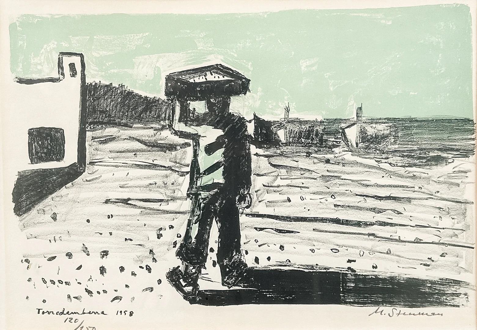 MARTIN STENMAN. FÄRGLITOGRAFI, signerad, numrerad. — Engravings & Prints — Auktionshuset STO Bohuslän