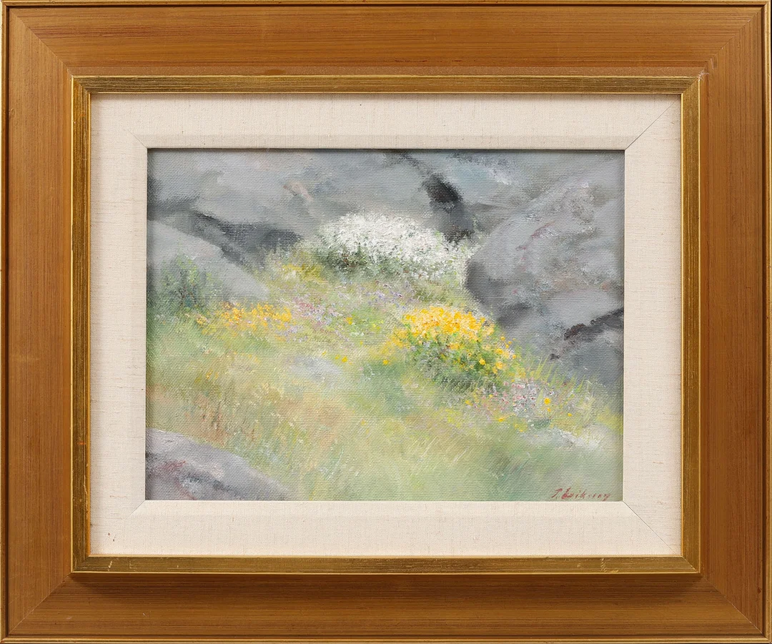 TAGE ERIKSSON. "Hönö, Röd". Olja på duk, signerad. — Paintings — Göteborgs Auktionsverk