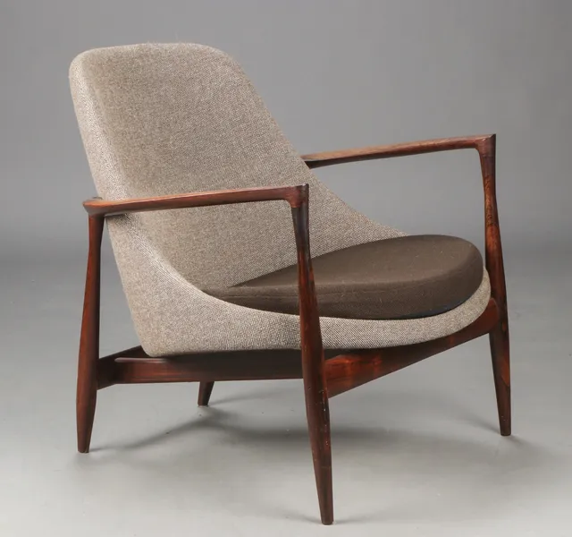 Ib Kofod-Larsen. Lounge chair, 'Elizabeth Chair', rosewood