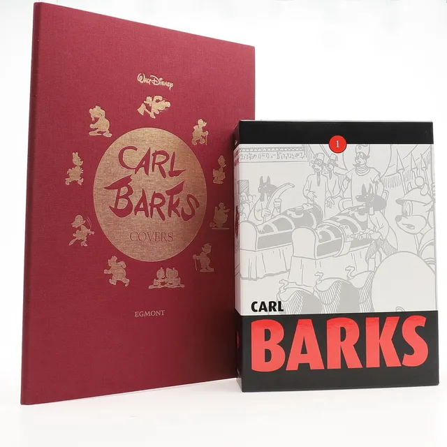 WALT DISNEY. CARL BARKS SAMLADE VERK I 30 VOLYMER + GRAFIKMAPP, ÄGARINTYG OCH MINNESMYNT. KOMPLETT!