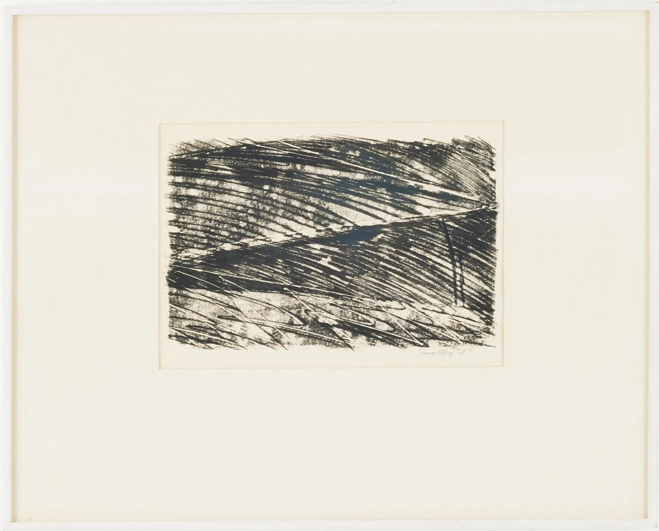 TOMMY HILDING (FÖDD 1954). Komposition, grafik, signerad, -85. — Drawings — Stockholms Auktionsverk Magasin 5