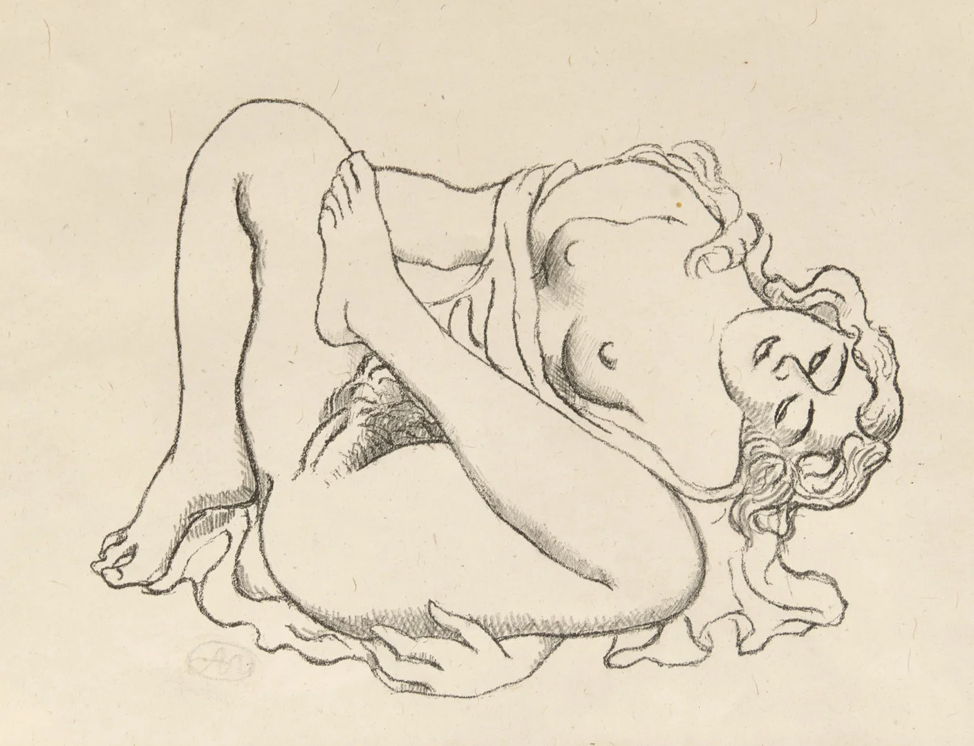 ARISTIDE MAILLOL (1861-1944), Modell, litografi. — Engravings & Prints — Crafoord Auktioner Stockholm