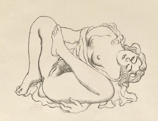 ARISTIDE MAILLOL (1861-1944), Modell, litografi.