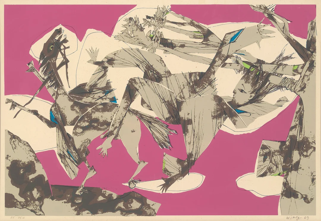 Winge, Sigurd — "Absalon" 1969 — Kunst/Grafikk — Blomqvist