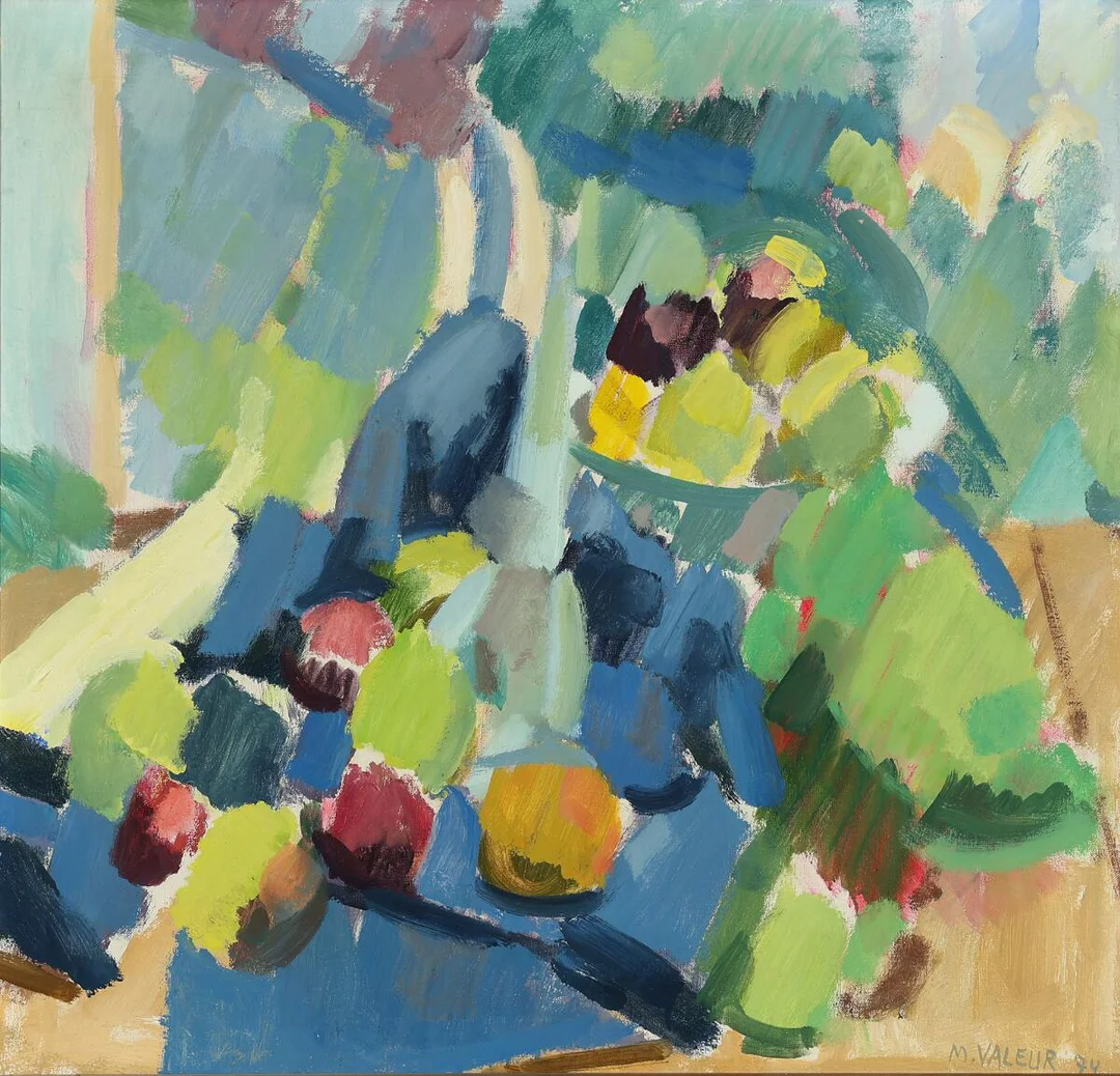 Still life. Signed M. Valeur 74. Oil on canvas. 68×70 cm. — Modern Paintings/Modern art — Bruun Rasmussen