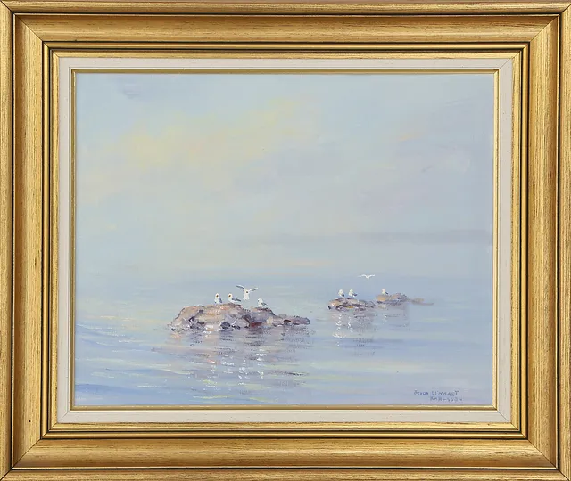 EGON LENNART KARLSSON. OLJA på duk, fågelmotiv, signerad, 1900-tal.