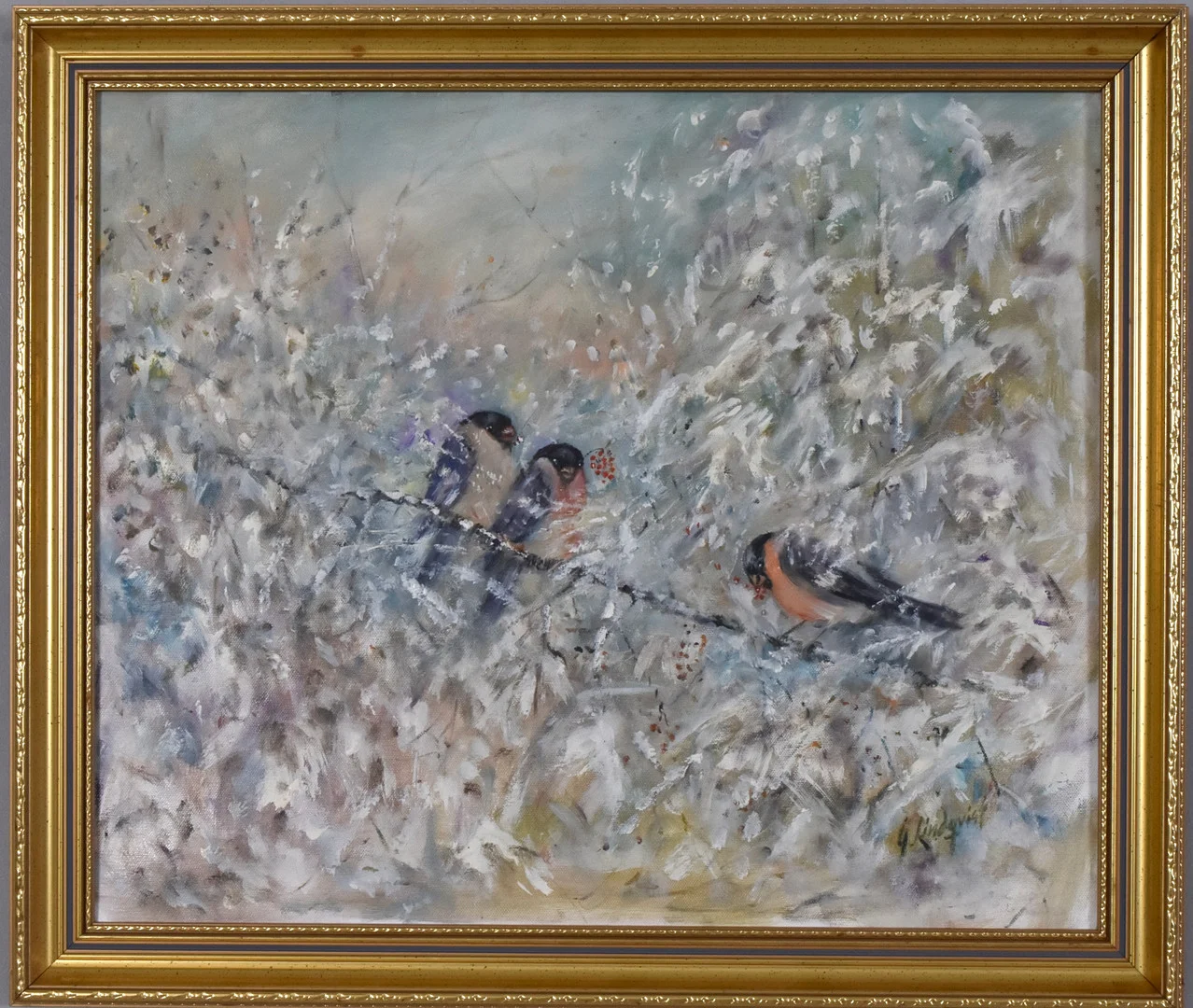 GÖSTA LINDQVIST. Olja på duk. — Paintings — Halmstads Auktionskammare