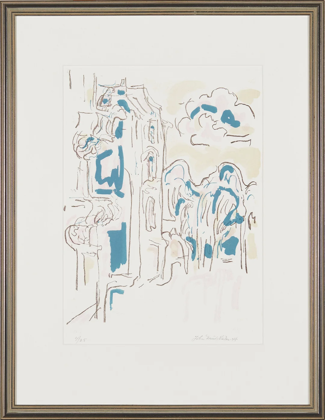 Nielsen, John David — Bylandskap, 1994 — Kunst/Grafikk — Blomqvist